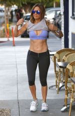 KENNIFER LOPEZ in Sport Bra and Leggings Leaves a Gym in West Hollywood