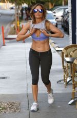 KENNIFER LOPEZ in Sport Bra and Leggings Leaves a Gym in West Hollywood