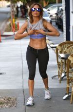 KENNIFER LOPEZ in Sport Bra and Leggings Leaves a Gym in West Hollywood