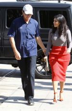 KIM KARDASHIAN and Bruce Jenner on the Set of Little Next Door in West Hollywood
