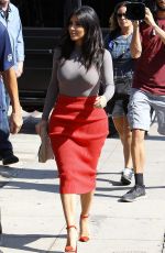 KIM KARDASHIAN and Bruce Jenner on the Set of Little Next Door in West Hollywood