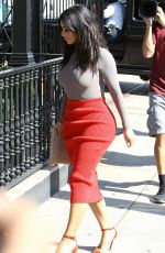 KIM KARDASHIAN and Bruce Jenner on the Set of Little Next Door in West Hollywood