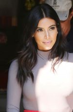 KIM KARDASHIAN and Bruce Jenner on the Set of Little Next Door in West Hollywood