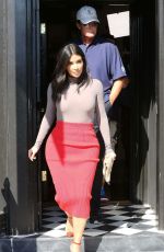 KIM KARDASHIAN and Bruce Jenner on the Set of Little Next Door in West Hollywood