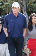 KIM KARDASHIAN and Bruce Jenner on the Set of Little Next Door in West Hollywood