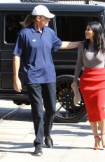 KIM KARDASHIAN and Bruce Jenner on the Set of Little Next Door in West Hollywood