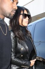 KIM KARDASHIAN and Kanje West at Los Angeles International Airport 2610