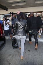 KIM KARDASHIAN and Kanje West at Los Angeles International Airport 2610