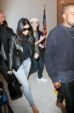 KIM KARDASHIAN and Kanje West at Los Angeles International Airport 2610