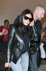 KIM KARDASHIAN and Kanje West at Los Angeles International Airport 2610