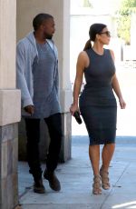 KIM KARDASHIAN and Kanye West Out Shopping in Los Angeles