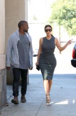 KIM KARDASHIAN and Kanye West Out Shopping in Los Angeles
