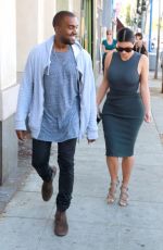 KIM KARDASHIAN and Kanye West Out Shopping in Los Angeles