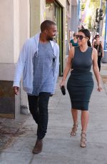 KIM KARDASHIAN and Kanye West Out Shopping in Los Angeles