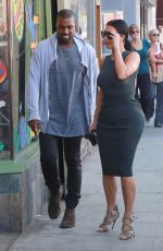 KIM KARDASHIAN and Kanye West Out Shopping in Los Angeles