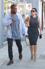 KIM KARDASHIAN and Kanye West Out Shopping in Los Angeles