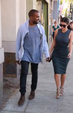 KIM KARDASHIAN and Kanye West Out Shopping in Los Angeles