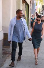 KIM KARDASHIAN and Kanye West Out Shopping in Los Angeles