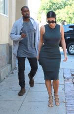KIM KARDASHIAN and Kanye West Out Shopping in Los Angeles