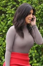 KIM KARDASHIAN Arrives at Family Office in Calabasas