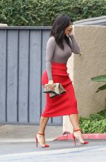 KIM KARDASHIAN Arrives at Family Office in Calabasas