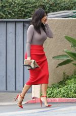 KIM KARDASHIAN Arrives at Family Office in Calabasas