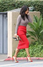 KIM KARDASHIAN Arrives at Family Office in Calabasas