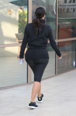 KIM KARDASHIAN in Leggings Arrives at a Gym in Los Angeles 2910