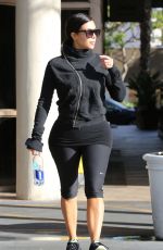 KIM KARDASHIAN in Leggings Arrives at a Gym in Los Angeles 2910