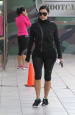KIM KARDASHIAN in Leggings Arrives at a Gym in Los Angeles 2910