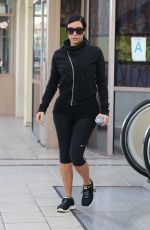 KIM KARDASHIAN in Leggings Arrives at a Gym in Los Angeles 2910