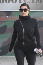KIM KARDASHIAN in Leggings Arrives at a Gym in Los Angeles 2910