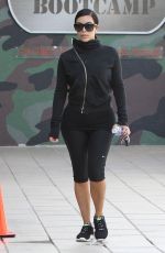 KIM KARDASHIAN in Leggings Arrives at a Gym in Los Angeles 2910