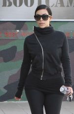 KIM KARDASHIAN in Leggings Arrives at a Gym in Los Angeles 2910