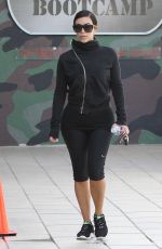 KIM KARDASHIAN in Leggings Arrives at a Gym in Los Angeles 2910