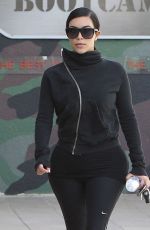 KIM KARDASHIAN in Leggings Arrives at a Gym in Los Angeles 2910