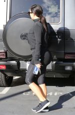 KIM KARDASHIAN in Leggings Arrives at a Gym in Los Angeles 2910
