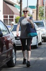 KIRSTEN DUNST in Leggings Leaves a Gym in Los Angeles 0810