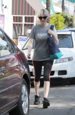 KIRSTEN DUNST in Leggings Leaves a Gym in Los Angeles 0810