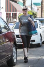 KIRSTEN DUNST in Leggings Leaves a Gym in Los Angeles 0810