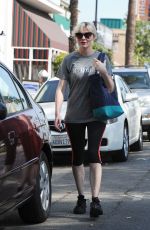 KIRSTEN DUNST in Leggings Leaves a Gym in Los Angeles 0810