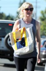 KIRSTEN DUNST in Spandex Out in Studio City