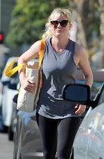 KIRSTEN DUNST in Spandex Out in Studio City