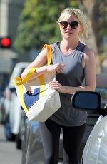 KIRSTEN DUNST in Spandex Out in Studio City