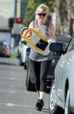 KIRSTEN DUNST in Spandex Out in Studio City