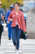 KRISTEN STEWART in Jeans Out and About in New york 0710