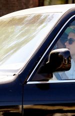 KRISTEN STEWART with Friend Driving Out in Los Angeles