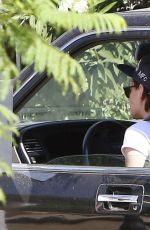 KRISTEN STEWART with Friend Driving Out in Los Angeles