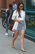 LANA DEL REY in Short Skir Out and About in New York