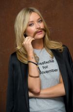 LAURA WHITMORE at Mustache Event for Movember in London